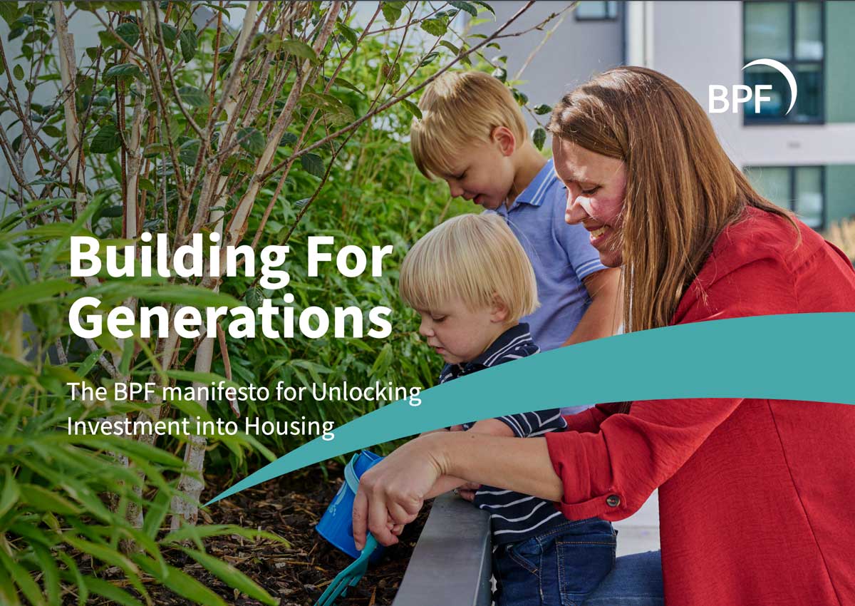 Report cover: Building for generations