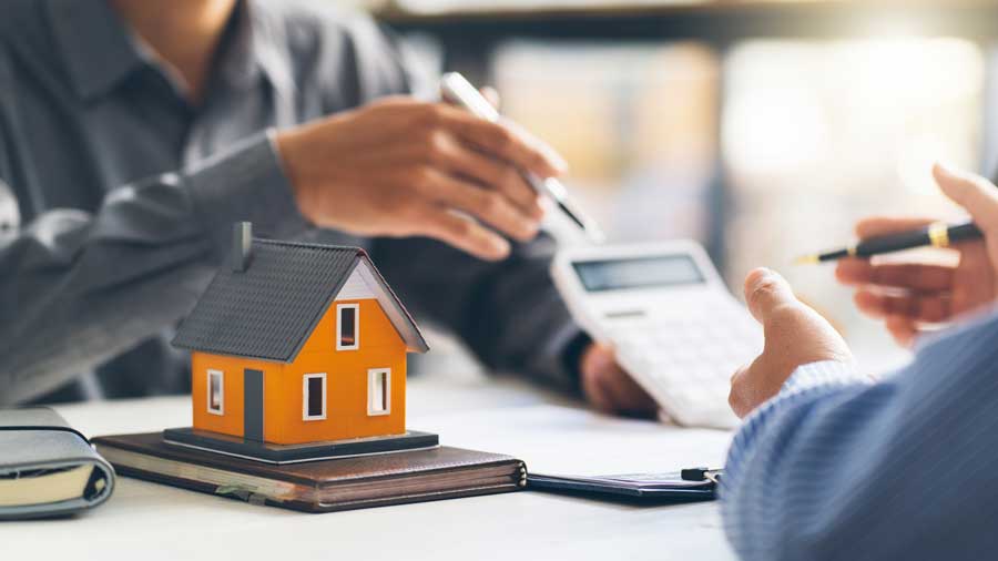 Model house and calculator