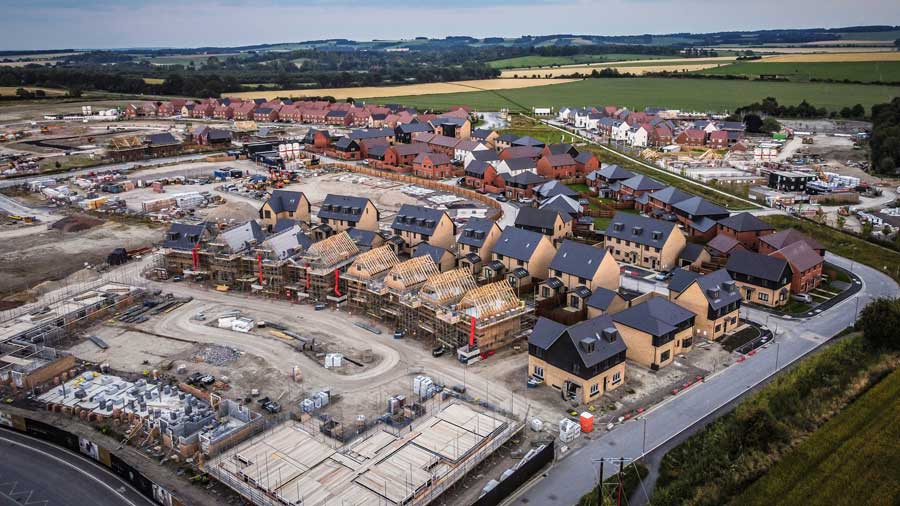 New housing estate under construction
